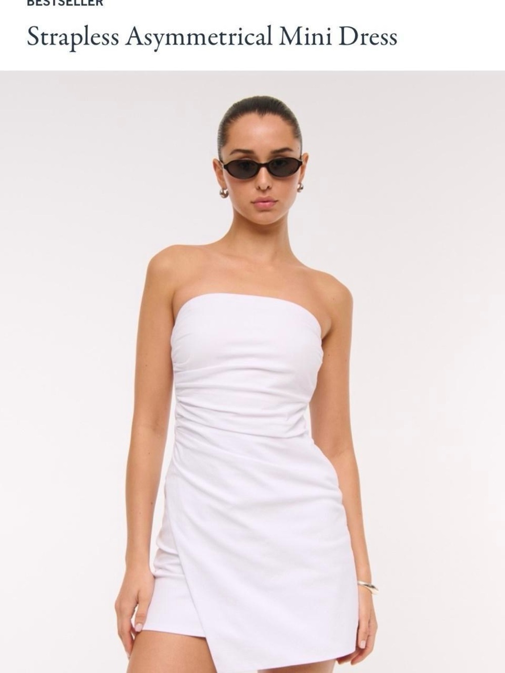 White Mini Dress with Adjustable Straps